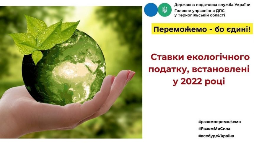 Ставки екологічного податку, встановлені у 2022 році