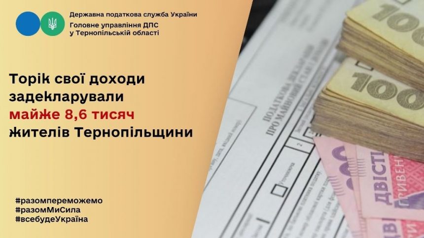 Декларація своїх доходів жителями Тернопільщини
