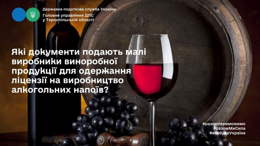 Необхідні для виробників виноробної продукції документи для одержання ліцензії